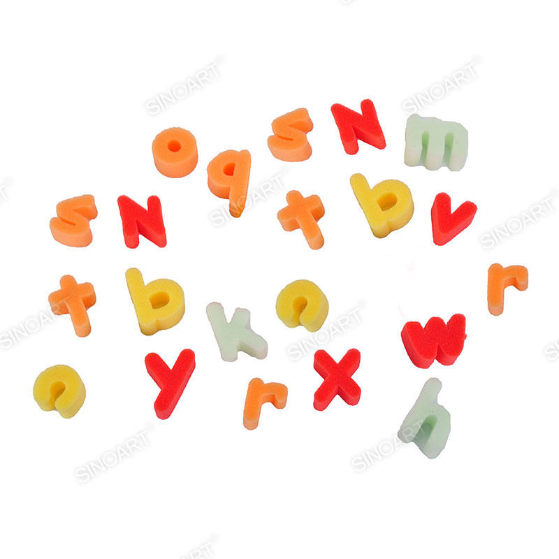 Esponja Multicolor de Alfabeto y Pincel para Niños