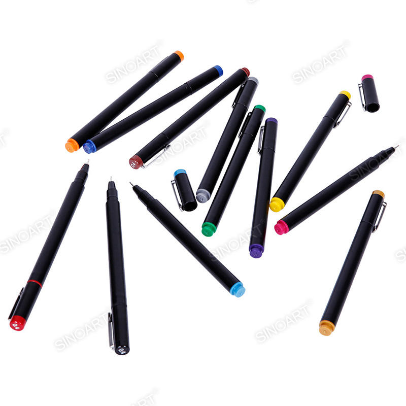 Bolígrafo para Dibujar de Micras de Punta de 0,45 mm de 12 Colores
