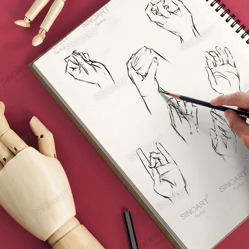 Maniquí de Mano Articulado de Figura Humana de Artistas de Madera para Dibujar Bocetos Maniquí